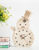Cute snowman shaped clock