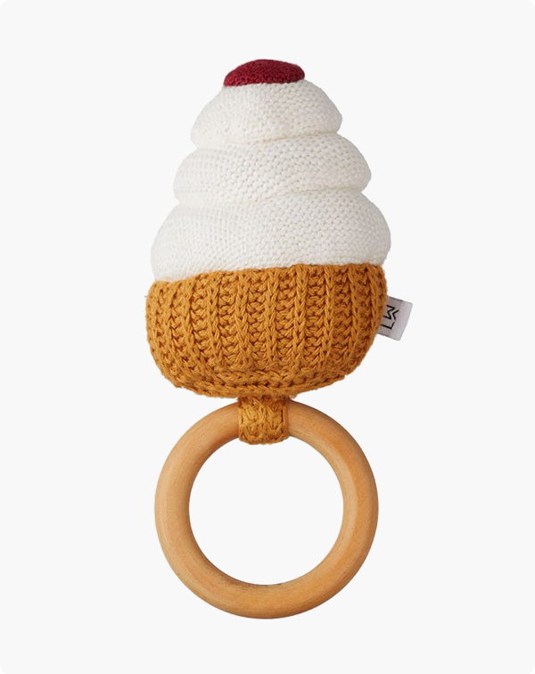 Wool cream keychains